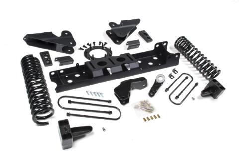 19-24 RAM 3500 6.5 Inch Radius Arm Bracket 5 Inch Rear Block With Overload Diesel 6-Bolt T-Case Fox Adventure Shocks Zone Offroad