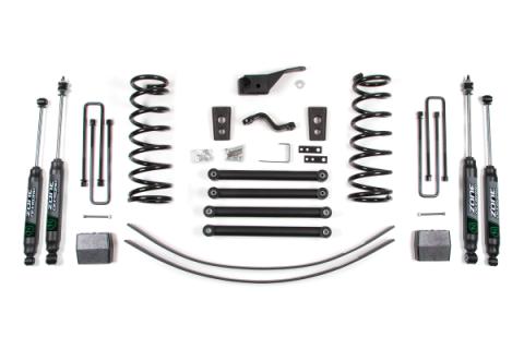 00-02 Dodge RAM 2500 5.0 Inch  Coil Spring Lift Kit Fox Adventure Shocks Zone Offroad