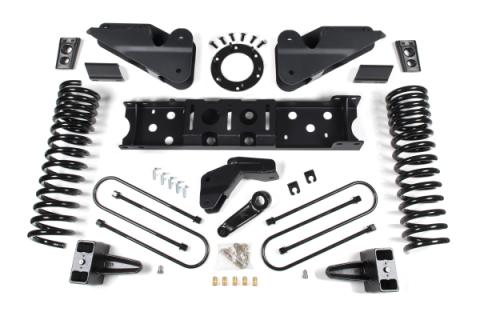 19-24 RAM 3500 4.5 Inch Radius Arm Bracket 3 Inch Rear Block Without Overload Diesel 8-Bolt T-Case Fox Adventure Shocks Zone Offroad