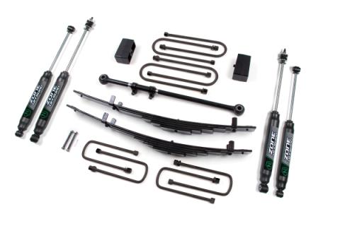 00-05 Ford Excursion 4 Inch Leaf Spring Lift Kit With Nitro Shocks Zone Offroad