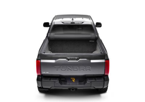 Revolver X4ts Hard Rolling Truck Bed Cover 2007-2021 Toyota Tundra 5 Foot 6 Inch Bed with Deck Rail System without Trail Special Edition Storage Boxes BAK