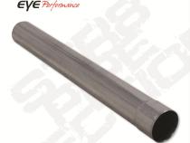 Exhaust Pipe 48 Inch Aluminized 4 Inch OD Straight Bumped On One End Diamond Eye