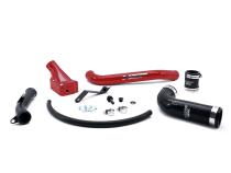 2006-2010 Chevrolet / GMC Billet Forward Facing Thermostat Housing Kit Flag Red