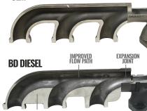 Exhaust Manifold Kit RAM 3500/4500/5500 Cab and Chassis 6.7L Cummins 2013-2018 HE351 Turbo Mount BD Diesel
