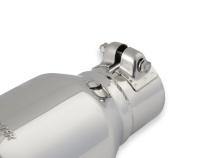 Exhaust Tip Exhaust Tip 4.00 Inch Rolled Angle Polished SS Fits 2.50 Inch Tubing Clamp On Flowmaster