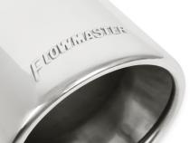 Exhaust Tip Exhaust Tip 4.00 Inch Rolled Angle Polished SS Fits 2.50 Inch Tubing Clamp On Flowmaster