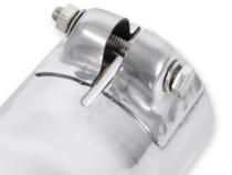 Exhaust Tip Exhaust Tip 4.00 Inch Rolled Angle Polished SS Fits 2.50 Inch Tubing Clamp On Flowmaster