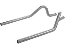Pre-Bent Tailpipes Fits 1965-1973 Ford Mustang Without Staggered Shocks, 1967-1973 Mercury Cougar Flowmaster