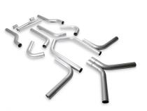 U-Fit Dual Exhaust Kit 16 Pc. Universal Dual Exhaust Tubing Kit 3.00-Inch Mandrel-Bent Aluminized Steel Tubing Flowmaster