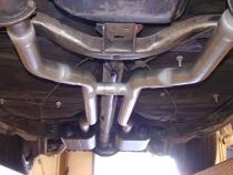 Crossmember-Back Exhaust System Fits 1964-1972 GM A-Body With V8 Engine 2.50 Inch Pipes And Hangers Only Mufflers Sold Separately Flowmaster