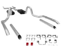 American Thunder Crossmember-Back Exhaust System Fits 1964-1972 GM A-Body With V8 Engines, 2.5 Inch Pipes Aluminized Steel Aggressive To Moderate Sound Flowmaster
