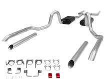 American Thunder Crossmember-Back Exhaust System Fits 1964-1972 GM A-Body With V8 Engines, 2.5 Inch Pipes Aluminized Steel Aggressive To Moderate Sound Flowmaster
