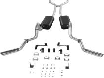 American Thunder Crossmember-Back Exhaust System Fits 1964-1972 Chevrolet El Camino And Gmc Sprint With V8 Engine, 2.5 Inch Aluminized Pipes Aggressive To Moderate Sound Flowmaster