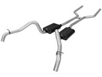 American Thunder Crossmember-Back Exhaust System Fits 1967-1968 Camaro And Firebird With V8 Engine 2.50 Inch Aluminized Steel Aggressive To Moderate Sound Flowmaster