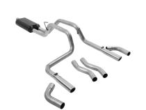 American Thunder Cat-Back Exhaust System 1994-2001 Dodge Ram 1500 Trucks With 3.9L, 5.2L, And 5.9L Engines 1994-2002 2500/3500 With 5.9L Engine Fits 2/4 Wheel Drive And All Wheelbases Aggressive To Moderate Sound Flowmaster