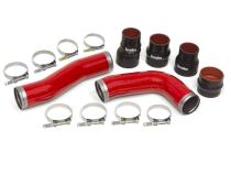 Boost Tube Kit Red Powdercoat 2010-12 Ram 6.7L OEM Replacement Boost Tubes Banks Power