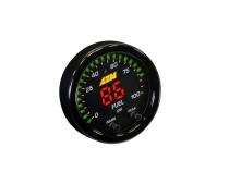 X-Series Fluid Pressure Gauge Kit 0-100psi/0-7bar Black Bezel and Black Oil Faceplate AEM Electronics