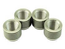 Stainless Tall Manifold Bung Finned for Added Cooling Ideal for Turbo Applications AEM Electronics