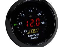 Classic Digital Wideband AFR Gauge Kit The Original Wideband Air/Fuel Ratio Gauge w/Bosch LSU 4.9 Sensor AEM Electronics