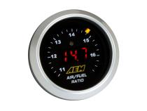 Classic Digital Wideband AFR Gauge Kit The Original Wideband Air/Fuel Ratio Gauge w/Bosch LSU 4.9 Sensor AEM Electronics