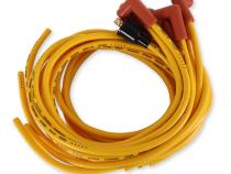 Spark Plug Wire Set 8MM Yellow With Orange Straight Boots 4039, Spark Plug Wires, Super Stock, Copper Core, 8Mm, Yellow ACCEL
