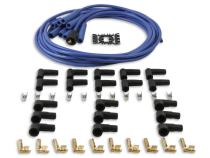 Spark Plug Wire Set- 8MM Blue Wire With Blue Straight Boots 4040B, Spark Plug Wires, Super Stock, Spiral Core, 8Mm, Blue, Set ACCEL