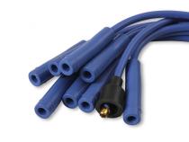 Spark Plug Wire Set- 8MM Blue Wire With Blue Straight Boots 4040B, Spark Plug Wires, Super Stock, Spiral Core, 8Mm, Blue, Set ACCEL