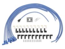 Spark Plug Wire Set- 8MM Blue Wire With Blue 90 Deg Boots 4041B, Spark Plug Wires, Super Stock, Spiral Core, 8Mm, Blue, Set ACCEL