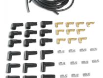 Spark Plug Wire Set- 8MM Black Wire With Black 90 Deg Boots 8MM Super Stock Graphite Core Universal Fit Spark Plug Wire Set Feature Graphite Rfi/Emi Suppression Technology ACCEL