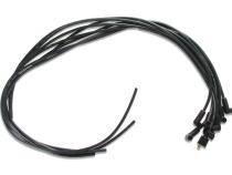 Spark Plug Wire Set- 8MM Black Wire With Black 90 Deg Boots 8MM Super Stock Graphite Core Universal Fit Spark Plug Wire Set Feature Graphite Rfi/Emi Suppression Technology ACCEL