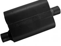 40 Series Chambered Muffler 40 Series 2.50 Offset In 2.50 Center Out Aggressive Sound Flowmaster