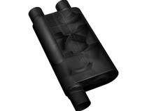 80 Series Chambered Muffler 80 Series Crossflow 2.50 Dual In 2.50 Dual Out Aggressive Sound Flowmaster