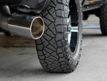 Monster Exhaust System 5-inch Single S/S-Chrome Tip CCSB for 13-18 Ram 2500/3500 Cummins 6.7L Banks Power