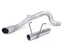 Monster Exhaust System 5-inch Single Exit Chrome SideKick Tip for 13-18 Ram 2500/3500 6.7L Cummins CCLB Banks Power