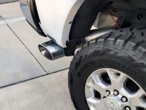 Monster Exhaust System for 19-24 RAM 2500/3500 6.7L Cummins Mega Cab Short Bed (SRW) Chrome-Plated Stainless Tip Banks Power