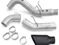 Monster Exhaust System For 20-23 Chevy/GMC 3500 6.6L Duramax, L5P, Dual Rear Wheel Only Cerakote Black Tip Banks Power