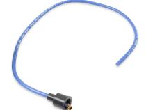 Spark Plug Wire Set 8MM Universal Blue Wire With Blue Straight Boots 5040B 8MM Super Stock Spark Plug Wires Feature A Spiral Core And Blue Silicone Jacket ACCEL