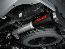 24-Present Toyota Tacoma Rear Exit Cat Back Exhaust with Black Tip Stillen