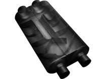 50 Series Big Block Chambered Muffler 50 Big Block 3.00 Dual In 2.50 Dual Out Mild Sound Flowmaster
