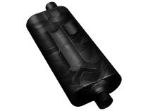 70 Series Chambered Muffler 70 Series 3.00 Center In 2.25 Dual Out Mild Sound Flowmaster
