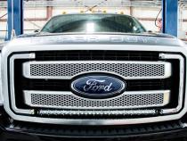 Ford Super Duty 30-inch Black Series Cree LED Grille Kit w/Cool White DRL (Single) Rough Country
