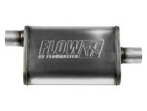 Flow Fx Muffler Flow Fx Muffler 2.25 Offset In/ 2.25 Center Out Moderate Sound Stainless Steel Flowmaster
