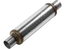 Flow Fx Muffler Flow Fx Muffler 2.25 In/Out Round Body Moderate Sound Stainless Steel Flowmaster