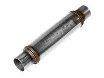 Flow Fx Muffler Flow Fx Muffler 3.00 In/Out Round Body Moderate Sound Stainless Steel Flowmaster