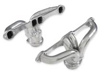 Scavenger Series Elite Header Fits 1957-1974 Corvette, Universal Center Dump, 327/350, V8, Shorty Headers 1-5/8 inch Primary 16 Gauge Tubing 3/8 Inch Flange Silver Ceramic Coating Carb Eo D-698, 409S Stainless Steel Flowmaster