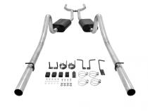 American Thunder Crossmember-Back Exhaust System 1968-1970 Mopar B-Bodies With V8 Engine, 2.5 Inch Stainless Steel Aggressive To Moderate Sound Flowmaster