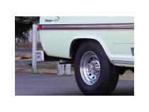 American Thunder Crossmember-Back Exhaust System Fits 1967-1972 Ford F-100/250/350 V8 With Side Tank, 2Wd Long Bed Only, 2.5 Inch 409 Stainless Steel, Dual Exit Flowmaster