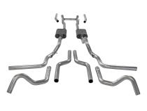 American Thunder Crossmember-Back Exhaust System Fits 1967-1972 Ford F-100/250/350 V8 Without Side Tank, 2Wd Short And Long Bed, 2.5 Inch 409 Stainless Steel, Dual Exit Flowmaster