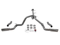 Outlaw Cat-Back Exhaust System Fits 2020-2026 Silverado/Sierra 2500Hd/3500Hd 6.6L Gas V8, Outlaw Series, 3.50 Inch To Dual 3.00 Inch Cat-Back, Dual Rear Exit, Stainless Steel Exhaust System Flowmaster