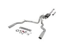 Force Ii Cat-Back Exhaust System Fits 2021-2025 Ford F-150 2.7, 3.5, 5.0-Liter, Force Ii Cat-Back, Dual Out Rear Exit, 4.00-Inch Polished Tips, Stainless Steel Exhaust System Flowmaster